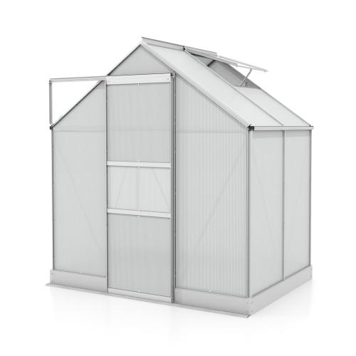 üvegház VITAVIA APOLLO 2500 PC 6 mm ezüst színű