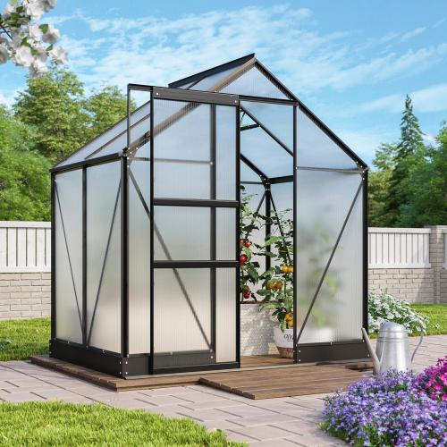 üvegház VITAVIA APOLLO 2500 PC 4 mm fekete színű