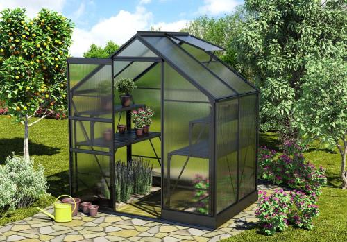 skleník VITAVIA APOLLO 2500 PC 6 mm čierny