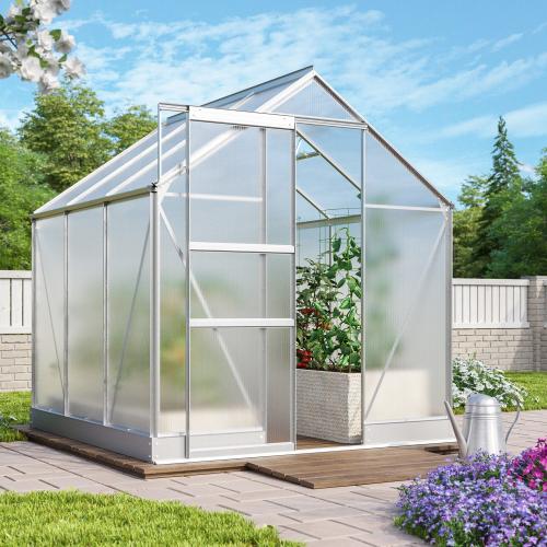 skleník VITAVIA APOLLO 3800 PC 4 mm strieborný
