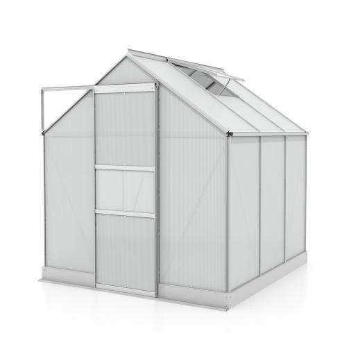 skleník VITAVIA APOLLO 3800 PC 4 mm strieborný