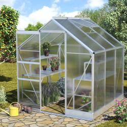 skleník VITAVIA APOLLO 3800 PC 6 mm strieborný
