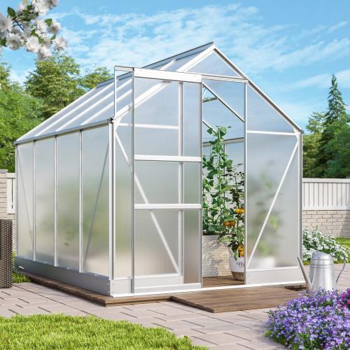skleník VITAVIA APOLLO 5000 PC 4 mm strieborný