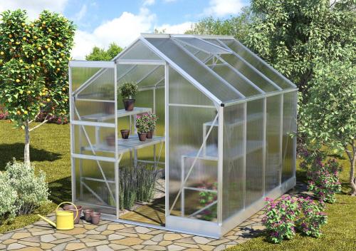 skleník VITAVIA APOLLO 5000 PC 6 mm strieborný