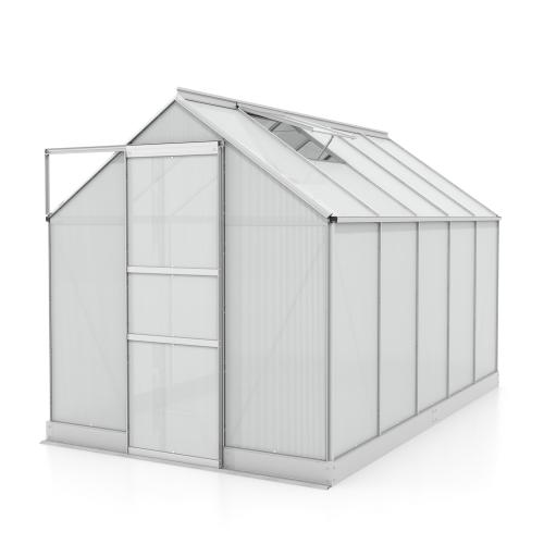 skleník VITAVIA APOLLO 6200 PC 4 mm strieborný