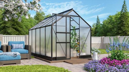 üvegház VITAVIA APOLLO 6200 PC 6 mm fekete színű