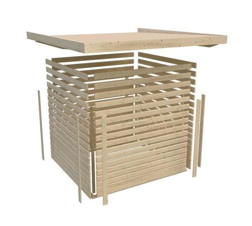 fa kerti ház KARIBU LAHAR 3,5 (11505) terragrau
