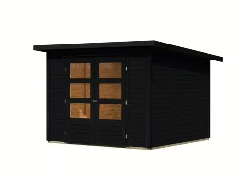 drevený domček KARIBU STOCKACH 4 (10933) čierny