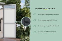 fém kerti ház KARIBU OSTEN 1,5 (12507) szürke