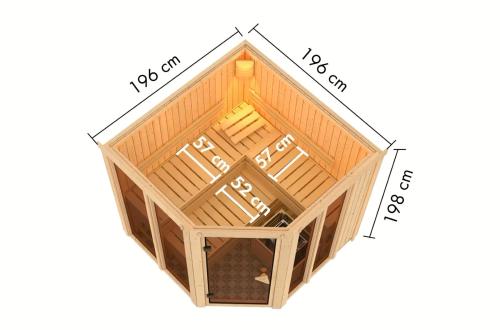 finská sauna KARIBU AIRI (34283)