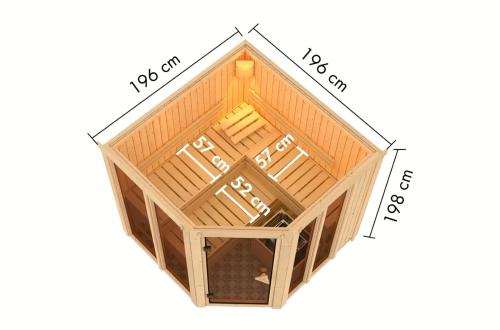 finská sauna KARIBU AIRI (34301)