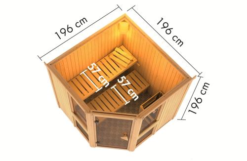 finská sauna KARIBU AMELIA 2 (34320)