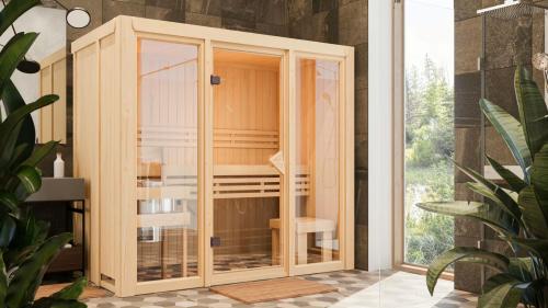 fínska sauna KARIBU AVARI 2 (93005)