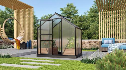 üvegház VITAVIA VENUS 2500 PC 4 mm fekete színű
