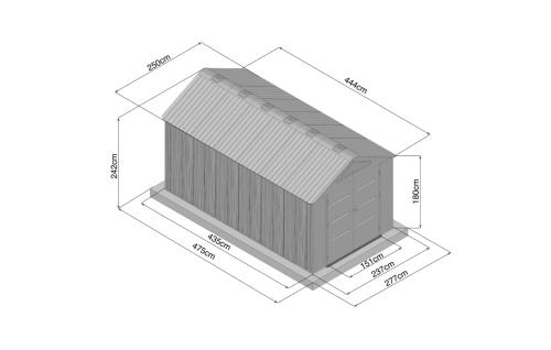 műanyag ház a kertbe LANITPLAST MONTANA 814