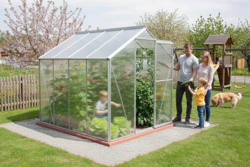 üvegház LANITPLAST LIMES Viva V6/4 1,97x4 m PC 6 mm