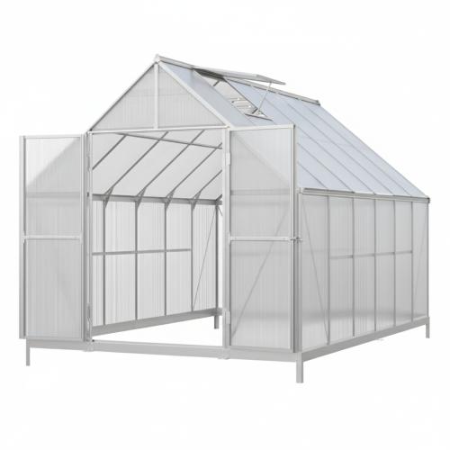 üvegház LANITPLAST SARANA 8x12 PC 4 mm ezüst színű