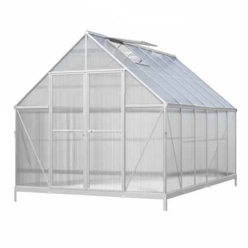 üvegház LANITPLAST SARANA 8x12 PC 4 mm ezüst színű
