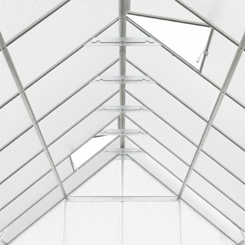 üvegház LANITPLAST SARANA 8x12 PC 4 mm ezüst színű