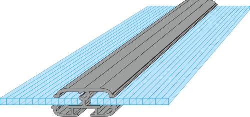 üvegház LANITPLAST SARANA 8x12 PC 4 mm fekete színű