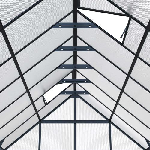 üvegház LANITPLAST SARANA 8x12 PC 4 mm fekete színű