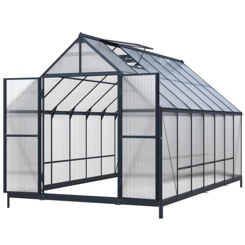 üvegház LANITPLAST SARANA 8x14 PC 4 mm fekete színű