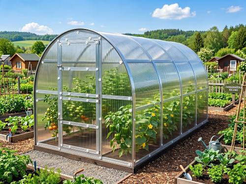 üvegház LANITPLAST KYKLOP2 2x4 m PC 4 mm