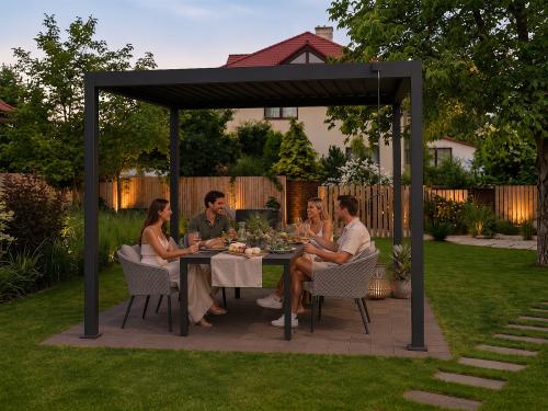 bioklimatikus pergola LANITPLAST ALUGARDEN 3x3 m