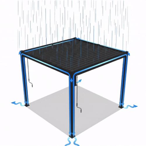 bioklimatikus pergola LANITPLAST ALUGARDEN 3x3 m