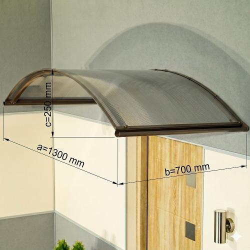 bejárati előtető LANITPLAST TOPAZ 130/70 barna